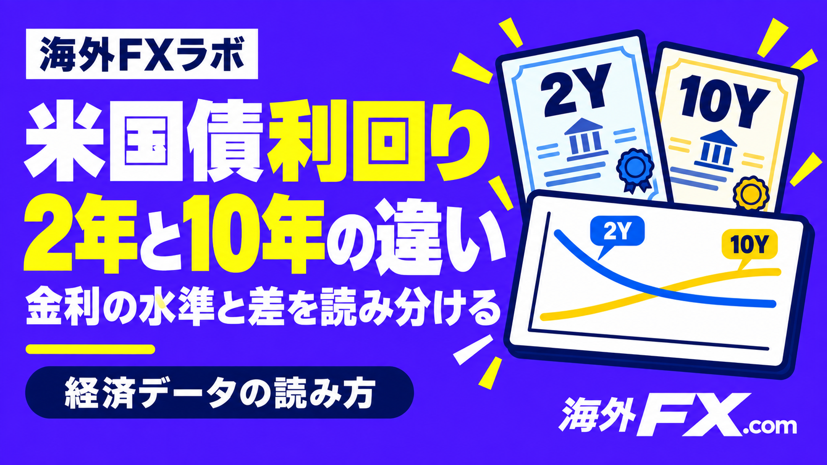 米国債利回り2年と10年の違い 金利の水準と差を読み分ける